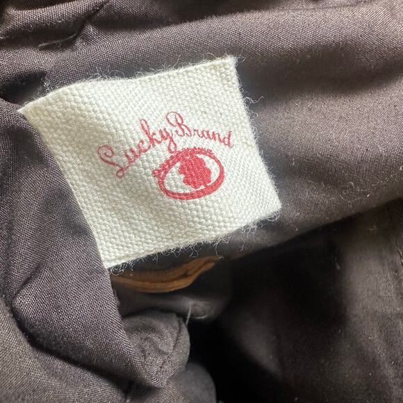 Lucky Brand Suede Leather Colorful Patchwork Bag - Picture 11 of 11